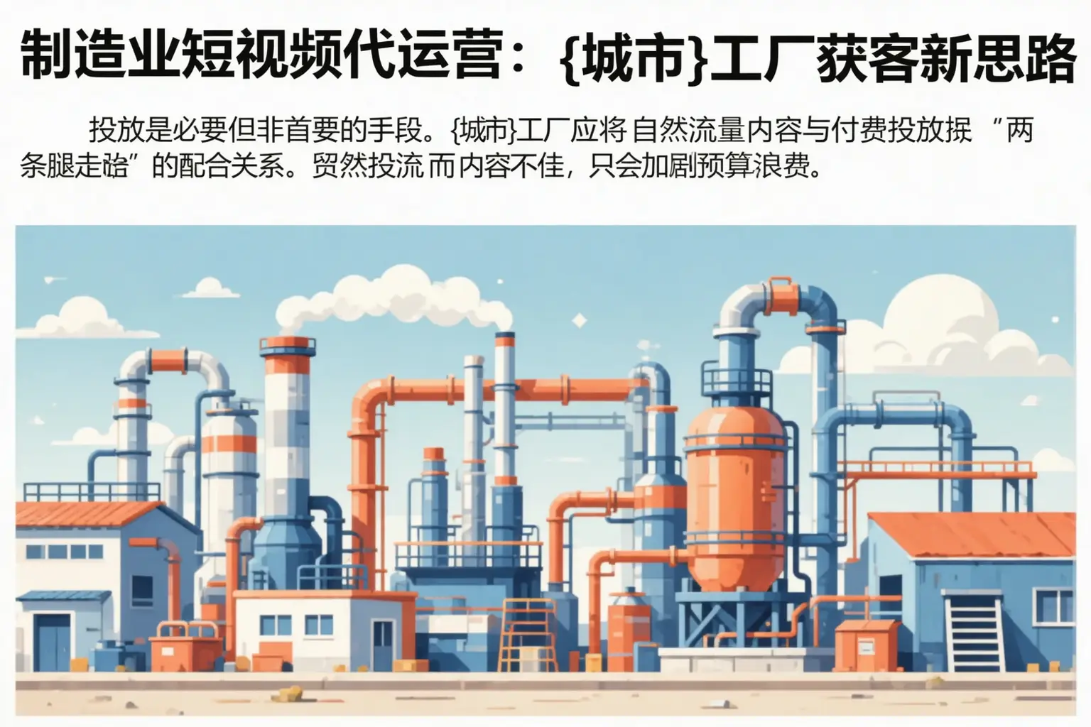 制造业短视频代运营：盘山工厂获客新思路